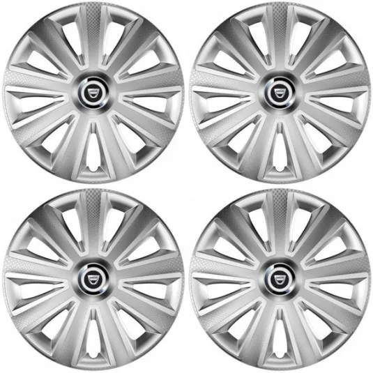 Puklice pre Dacia (staršie logo) 16 Aviator carbon RC 16 silver