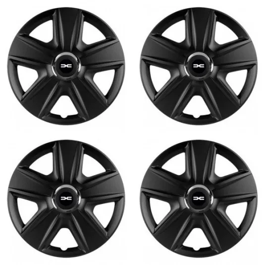 Puklice pre Dacia (nové logo) 15 ESPRIT RC BLACK