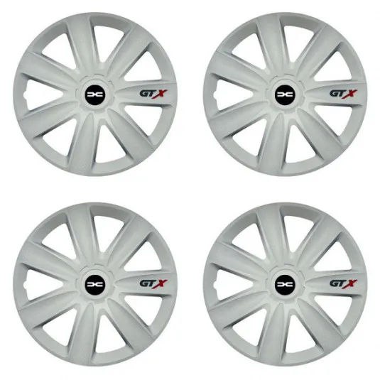 Puklice pre Dacia (nové logo) 17 GTX carbon white
