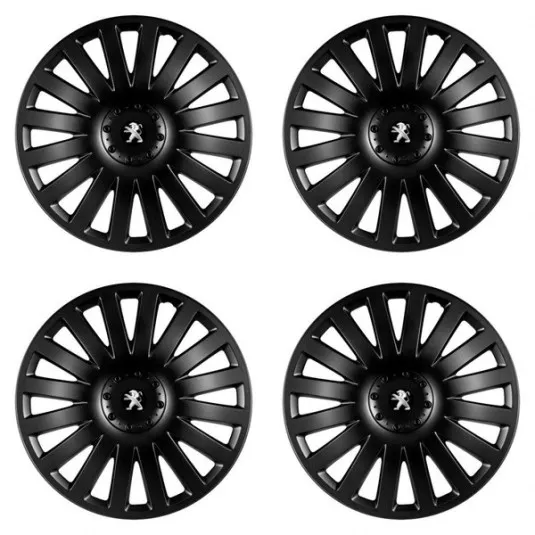 Puklice pre Peugeot (staršie logo) 14 Smart black