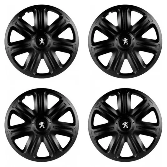 Puklice pre Peugeot (staršie logo) 14 COMFORT BLACK