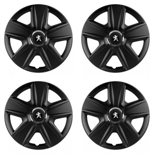 Puklice pre Peugeot (staršie logo) 16 ESPRIT RC BLACK