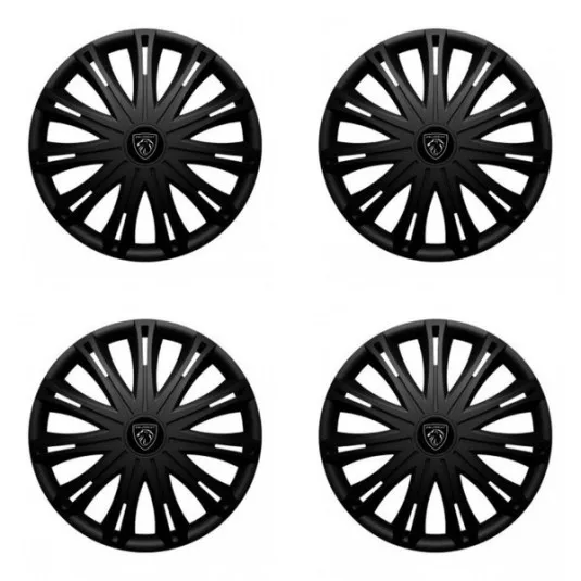Puklice pre Peugeot (nové logo) 14 SPARK BLACK1