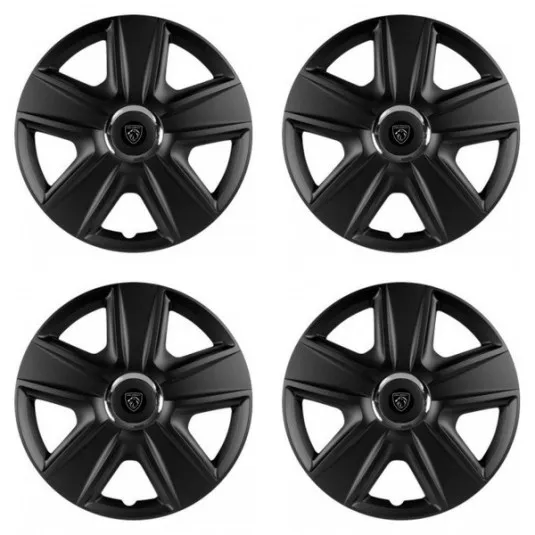 Puklice pre Peugeot (nové logo) 14 ESPRIT RC BLACK