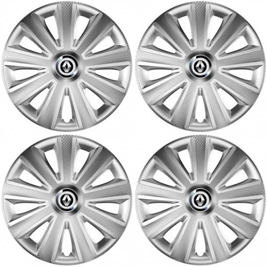 Puklice pre Renault (staršie logo) 14 Aviator carbon RC silver