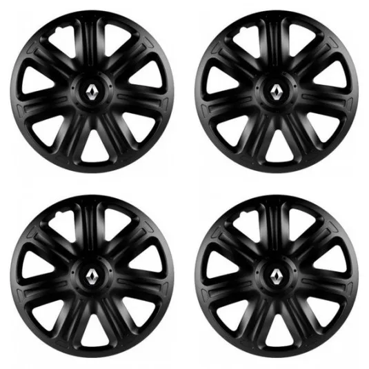 Puklice pre Renault (staršie logo) 14 COMFORT BLACK