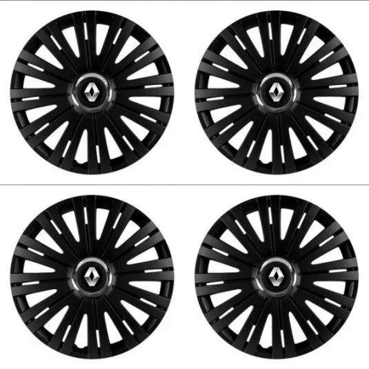 Puklice pre Renault (staršie logo) 14 ACTIVE RC BLACK