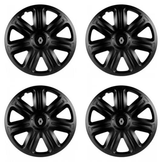 Puklice pre Renault (nové logo) 15 COMFORT BLACK