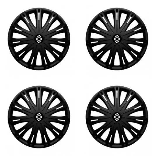 Puklice pre Renault (nové logo) 17 SPARK BLACK