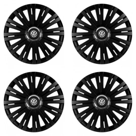 Puklice pre VW (čierne) 16 ACTIVE RC BLACK