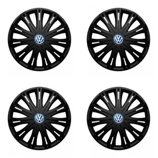 Puklice pre VW (modré) 15 SPARK BLACK
