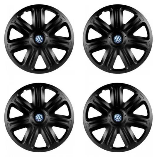 Puklice pre VW (modré) 15 COMFORT BLACK