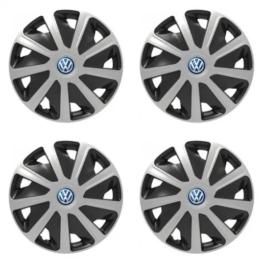 Puklice pre VW (modré) pre dodávky 15 Craft silver and black