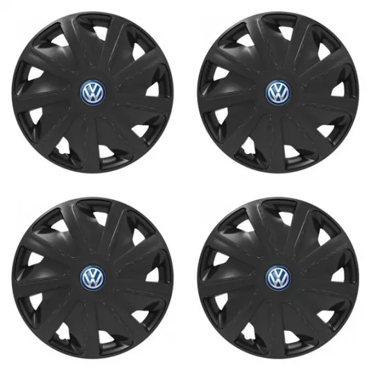 Puklice pre VW (modré) pre dodávky 15 Craft black
