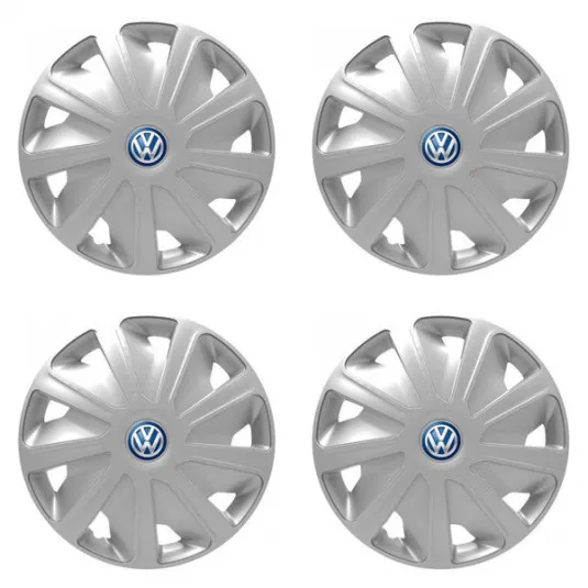 Puklice pre VW (modré) pre dodávky 15 Craft silver