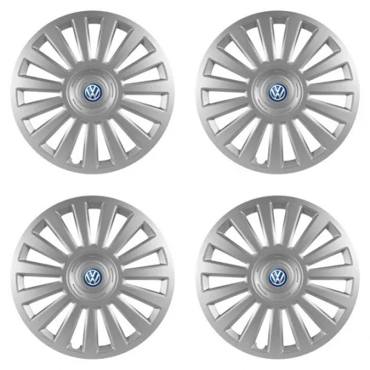 Puklice pre VW (modré) 16 Luxury