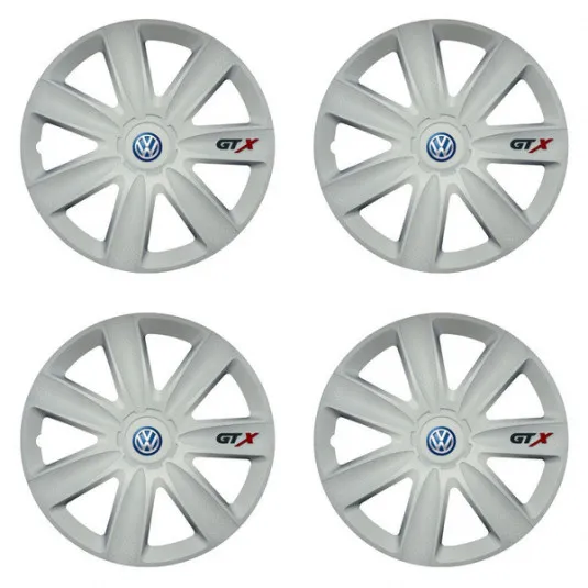 Puklice pre VW (modré) 17 GTX carbon white