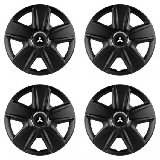 Puklice pre Mitsubishi (strieborné) 14 ESPRIT RC BLACK