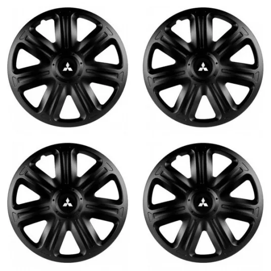 Puklice pre Mitsubishi (strieborné) 14 COMFORT BLACK