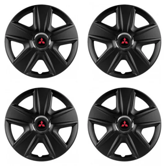 Puklice pre Mitsubishi (červené) 14 ESPRIT RC BLACK