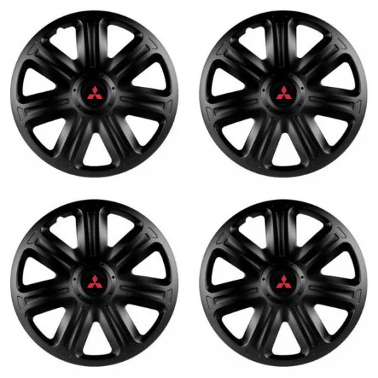 Puklice pre Mitsubishi (červené) 14 COMFORT BLACK