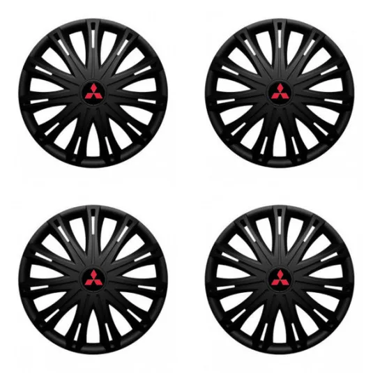 Puklice pre Mitsubishi (červené) 16 SPARK BLACK