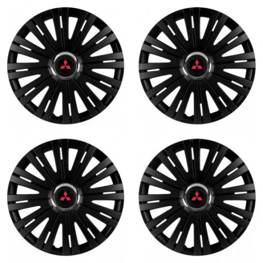 Puklice pre Mitsubishi (červené) 16 ACTIVE RC BLACK