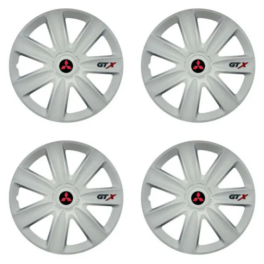 Puklice pre Mitsubishi (červené) 17 GTX carbon white