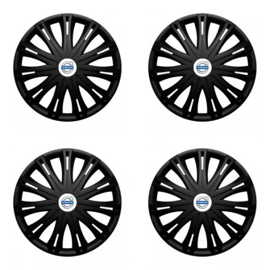 Puklice pre Volvo (biele) 15 SPARK BLACK
