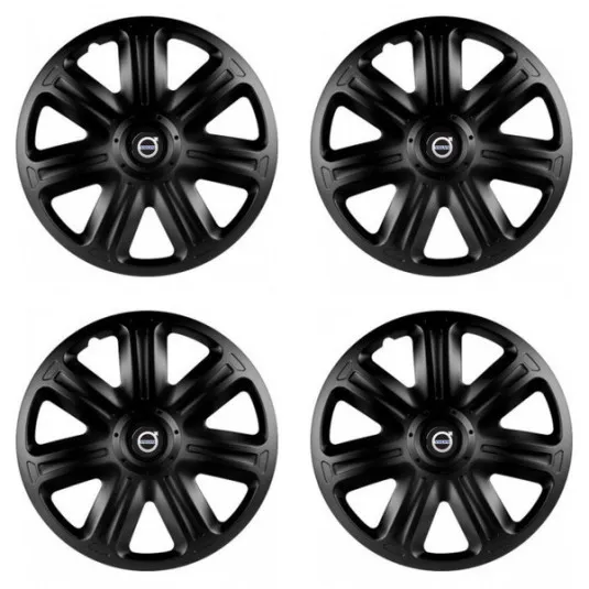 Puklice pre Volvo (čierne) 14 COMFORT BLACK