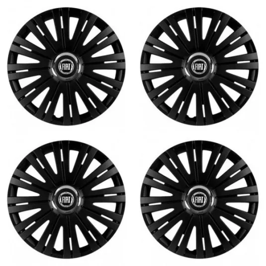 Puklice pre Fiat (čierny) 15 ACTIVE RC BLACK