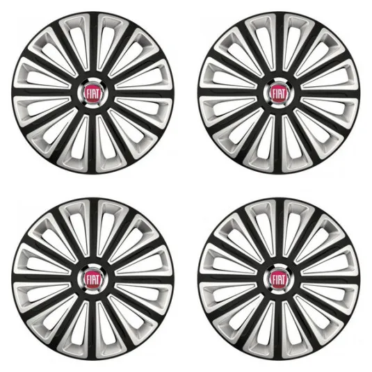 Puklice pre Fiat (červené) 15 TREND RC double colour