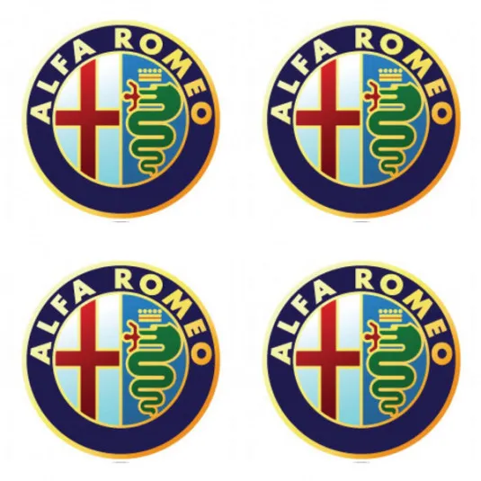 Samolepky živicové 3D ALFA ROMEO 4ks