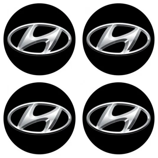 Samolepky živicové 3D HYUNDAI 4ks