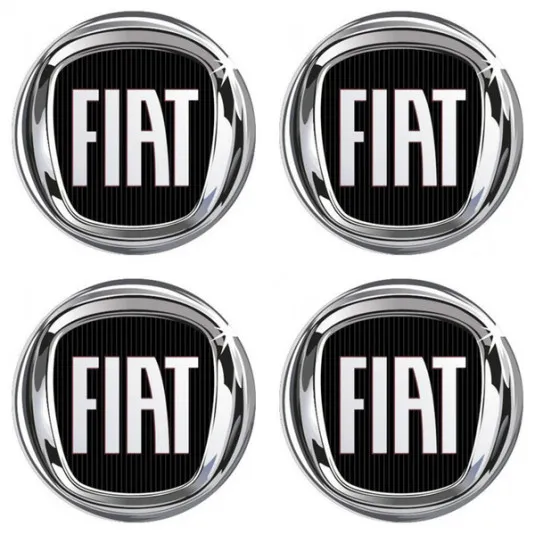 Samolepky živicové 3D FIAT 4ks