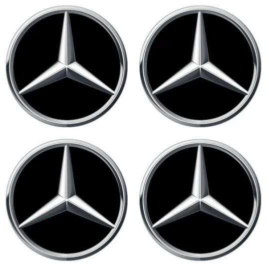 Samolepky živicové 3D MERCEDES 4ks