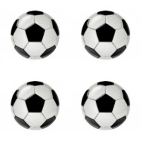Samolepky 3D Futbal (lopta) 4ks