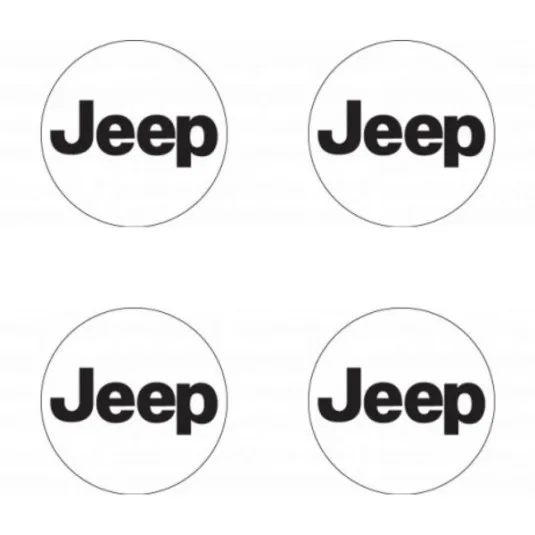 Samolepky živicové 3D Jeep 4ks