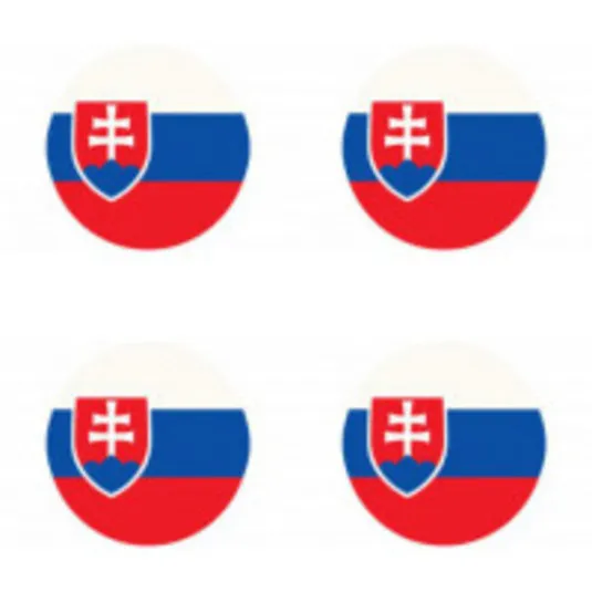 Samolepky 3D Slovensko (vlajka) 4ks
