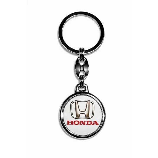 Kľúčenka Honda biela okrúhla