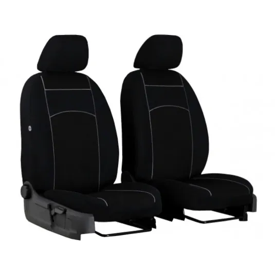 Predné autopoťahy Tuning 1+1 100% čierne 2ks