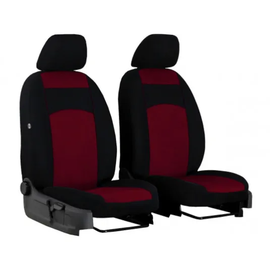 Predné autopoťahy Tuning 1+1 100% bordové 2ks