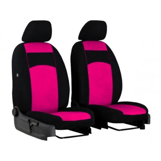 Predné autopoťahy Tuning 1+1 100% ružové 2ks
