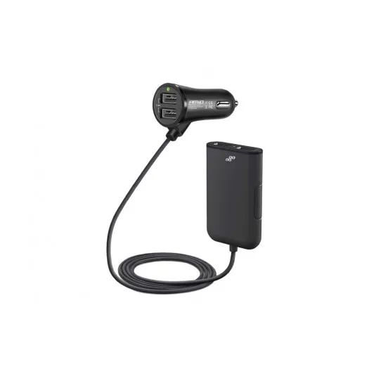 Autonabíjačka predná-zadná s predlžovacím káblom 4 USB
