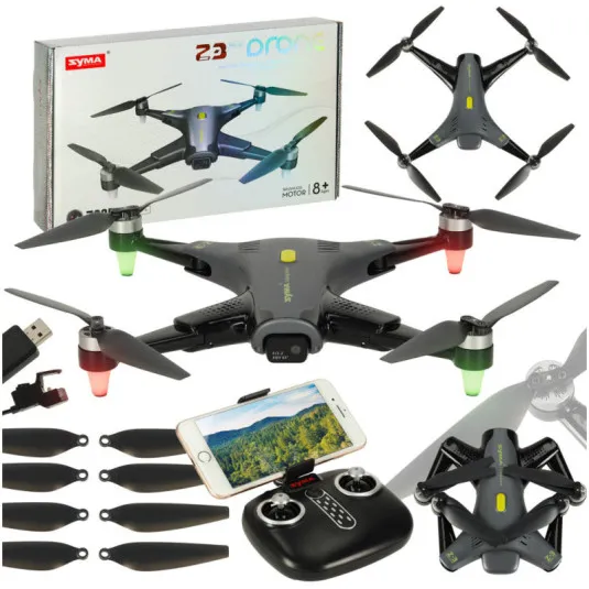 Syma Z3PRO 2,4 GHz 4CH Wi-Fi RC Dron, čierny