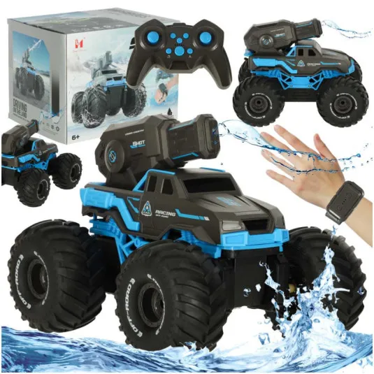 RC auto jazdiace na vode vodotesné, modré