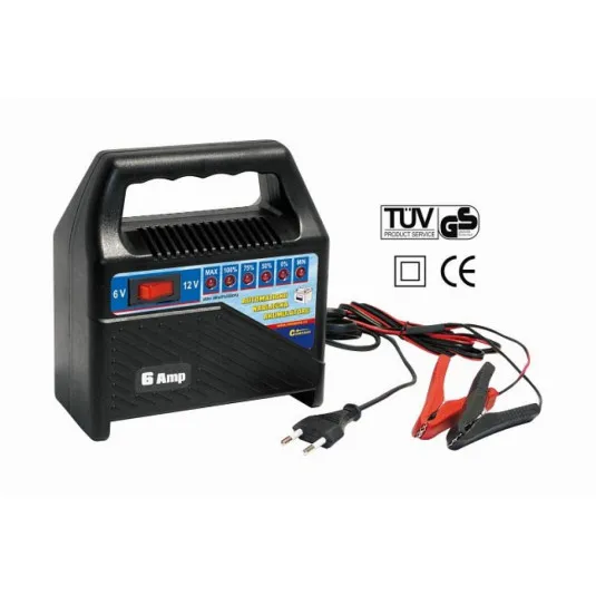 Automatická nabíjačka autobatérii 6V/12V 6A (15-60Ah)
