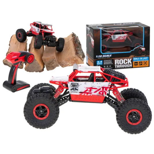 RC auto Rock Crawler 1:18  červené