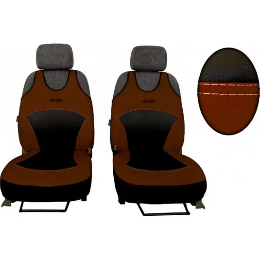 Autotričká Active Sport Alcantara A hnedé (Alcantara-koža)
