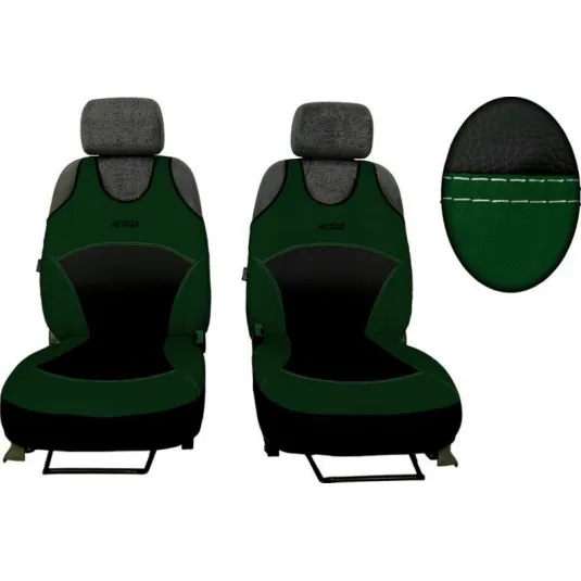 Autotričká Active Sport Alcantara A zelené (Alcantara-koža)